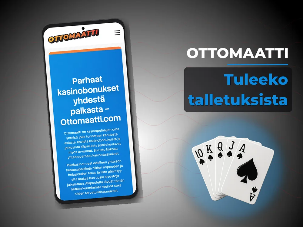 Ottomaatti - Tuleeko talletuksista